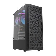 Computer Case Darkflash DK300M Micro-ATX with 3 fans (Black), Darkflash