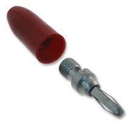 BANANA PLUG, 15A, SOLDERLESS, RED