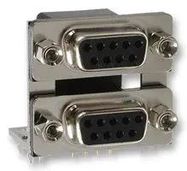 D SUB, DUAL, RECEPTACLE, RECEPTACLE, 9P