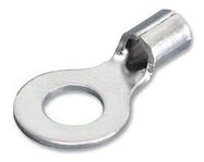 TERMINAL, RING TONGUE, 1/4", ,