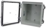 ENCLOSURE, MULTIPURPOSE, PC, GREY/CLEAR