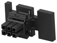 RECT PWR HOUSING, PLUG, 6POS, BLACK