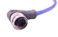 CBL ASSY, 3P R/A M12 RCPT-FREE END, 6.6 