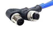 CBL ASSY, 5P R/A M12 PLUG-R/A RCPT, 6.6 