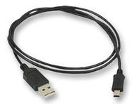 COMPUTER CABLE, USB, BLACK, 1M