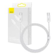Cable USB-C to USB-C Baseus, 100W, 1m (white), Baseus