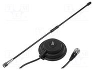 Antenna; CB; 0.45m; 1dBi; 50W; magnet; Len: 4m; UHF; Base dia: 90mm 