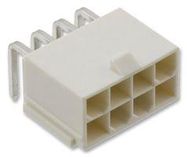 CONNECTOR, HEADER, 8POS, 2ROW, 4.2MM