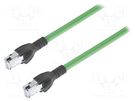 Patch cord; SF/UTP; 5e; stranded; Cu; FRNC; green; 1m; 22AWG; Cores: 4 BELDEN
