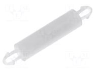 PCB distance; polyamide; L: 12.5mm; latch/latch; natural; UL94V-2 FIX&FASTEN