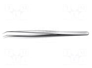 Tweezers; 140mm; for precision works; Blades: curved IDEAL-TEK