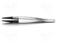 Tweezers; strong construction,replaceable tips; Blades: narrow 