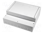 Enclosure: wall mounting; X: 363.4mm; Y: 318.6mm; Z: 130.5mm; ABS BOPLA