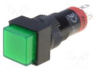 Switch: push-button; Pos: 2; SPDT; 0.5A/250VAC; 1A/24VDC; ON-ON ONPOW