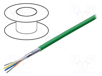 Wire; industrial Ethernet,PROFINET; 5e; stranded; Cu; 4x22AWG BELDEN 70007E