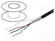 Wire; 1x2x0.14mm2,2x0.22mm2; USB 2.0; stranded; OFC; black; 100m TASKER