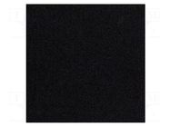 Upholstery cloth; Dim: 1500x700mm; Thk: 3mm; black BASSER