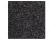 Upholstery cloth; Dim: 1500x700mm; Thk: 3mm; black melange BASSER