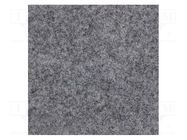 Upholstery cloth; Dim: 1500x700mm; Thk: 3mm; light grey melange BASSER