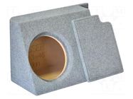 Car loudspeaker enclosure; MDF; grey melange; 300mm; BMW; 30l BASSER