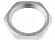 Nut; PG29; brass; Thk: 4mm; Spanner: 41mm; Thread: PG; Plating: nickel LAPP