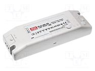 Power supply: switched-mode; LED; 62.1W; 27VDC; 2.3A; 90÷264VAC MEAN WELL