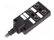 Splitter; A code-DeviceNet / CANopen; PIN: 5; IP67; 2A; 24V; 1m AMPHENOL