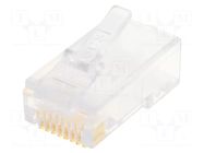 Connector: RJ45; plug; PIN: 8; Layout: 8p8c; for cable; IDC,crimped BEL FUSE