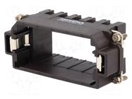 Frame for modules; male; size E16; C146,heavy|mate M; Modules: 5 AMPHENOL