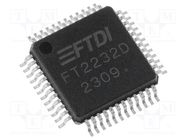 IC: interface; USB-UART x2, FIFO x2, MPSSE; Full Speed; 3.3÷5VDC FTDI