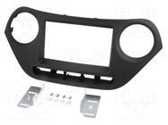 Radio frame; Hyundai; 2 DIN; black PER.PIC.