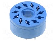 Socket; PIN: 11; 10A; 250VAC; PCB; for PCB; -40÷70°C; undecal; 60.13 FINDER