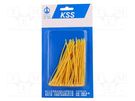 Cable tie; L: 100mm; W: 2.5mm; polyamide; 78.5N; yellow; 100pcs. KSS WIRING