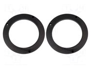 Spacer ring; MDF; 165mm; Audi; impregnated; 2pcs. BASSER