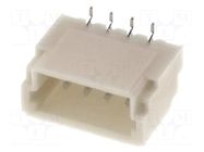 Connector: wire-board; socket; male; 1A; 50V; PIN: 4; SMT; 1mm; 1x4 JST