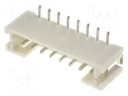 Connector: wire-board; socket; male; PIN: 8; PH; 2A; 100V; vertical JST