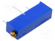 Potentiometer: mounting; multiturn; 100Ω; 750mW; ±10%; linear BOURNS