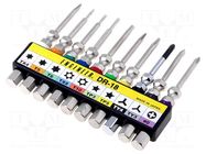 Kit: screwdriver bits; Mounting: 1/4" (C6,3mm); 10pcs. ENGINEER