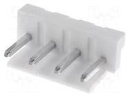 Connector: wire-board; socket; male; PIN: 4; 5mm; white JST