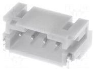Connector: wire-board; socket; male; PIN: 4; PH; 2A; 100V; horizontal JST