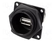 Adapter; socket; USB A socket-front,USB B socket-back; USB 2.0 SWITCHCRAFT