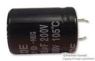 CAP, 330┬╡F, 200V, ALU ELEC, SNAP IN