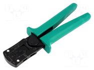 Tool: for crimping; 22AWG,24AWG,28AWG÷26AWG; steel; terminals JST