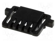 Connector: wire-board; plug; female; Pico-Lock; 1mm; PIN: 4; black MOLEX