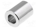 Spacer sleeve; 3mm; cylindrical; brass; nickel; Out.diam: 6mm DREMEC