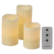 LED decoration – 3x wax candle, 3x 3x AAA, indoor, vintage, controller, EMOS