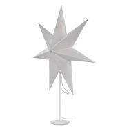 Candlestick for E14 bulb with paper star, white, 67x45 cm, indoor, EMOS