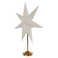 LED paper star with golden stand, 45 cm, indoor, EMOS