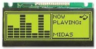 LCD, 122X32, STN, LED B/L, BLK ON Y/GRN