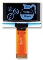 OLED, 128X64, TAB, BLUE, MULTI I/F